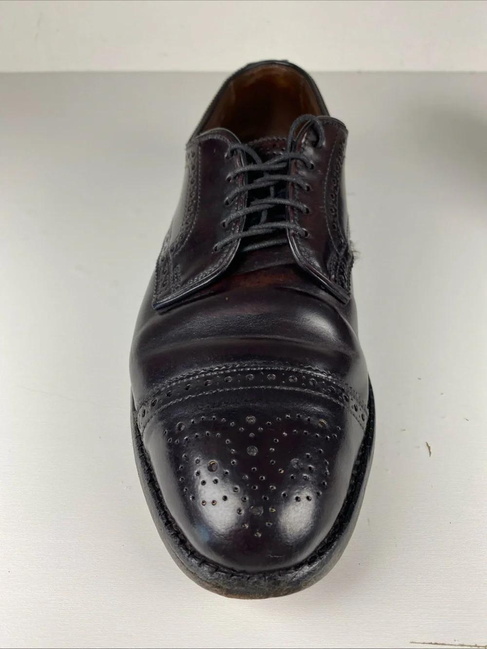 Allen Edmonds Sanford 5297 Shell Cordovan Burgundy‎ Cap Toe Men’s 9D Vintage 95